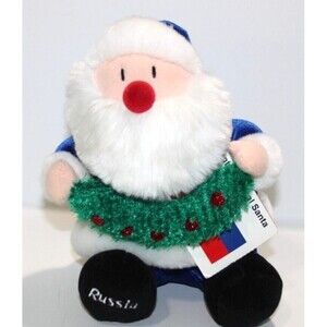 Sears Windsor International Santa Collection Russia Stuffed Blue Plush Vintage